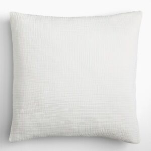 NWT West Elm Dreamy Gauze Cotton Euro Shams - Set of 2